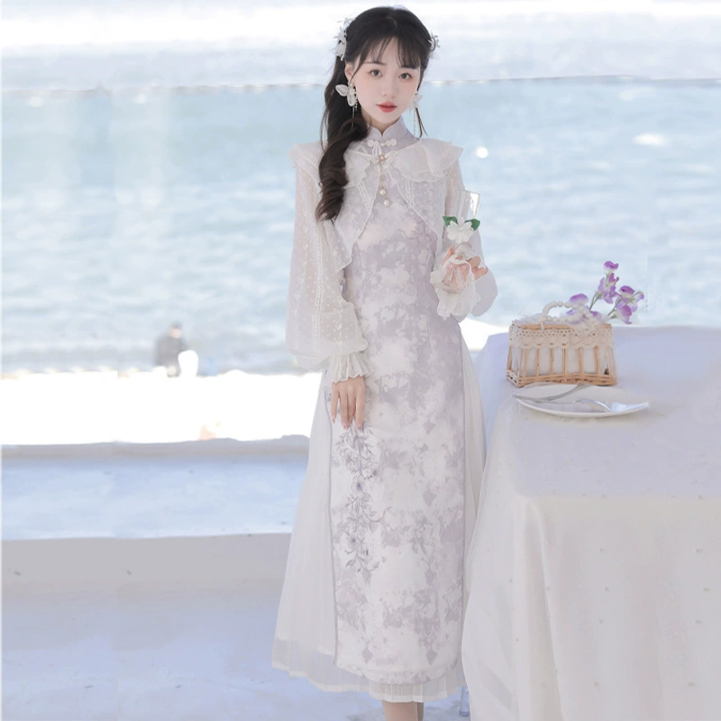 Оригинальный дизайн новый стиль Lingxiao в китайском стиле ретро ежедневная вышивка элемент cheongsam набор 8547