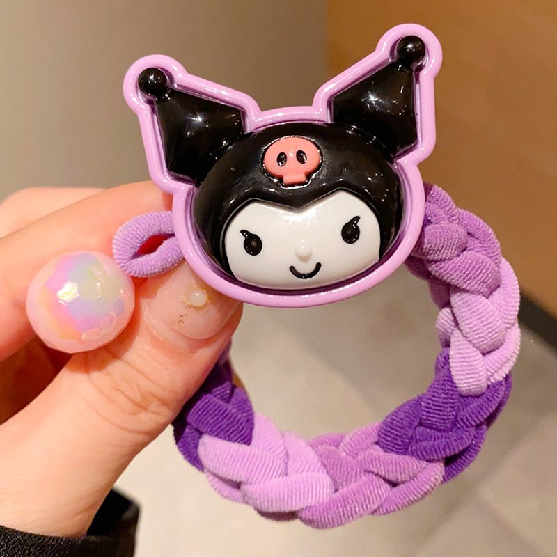 15#쿠로미 땋은 머리끈 - 부드러운 고무 버전