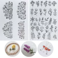Вышивальнаяpattern бумага для вышивки водорастворимая бумага с рисунком водорастворимый стикер для самоклеящейся ткани для пасты