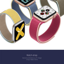 适用苹果apple iWatch尼龙回环运动魔术贴表带新款ultra表带批发