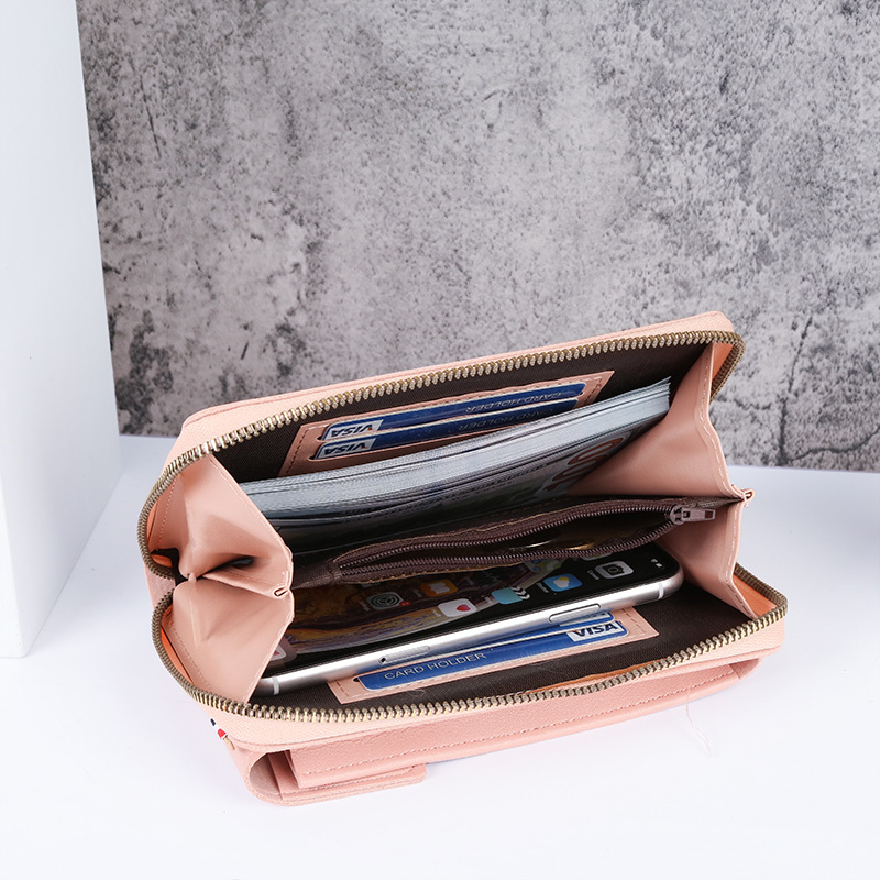 2022 nueva venta al por mayor de gran capacidad multi-funcional moda simple hoja hombro pequeño bolso crossbody bolso del teléfono para las mujeres