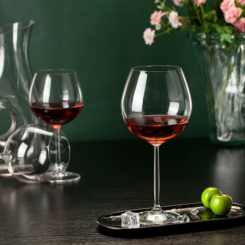 Jin Baijia estilo simple copa de vino tinto gran vientre manzana taza pierna Copa piedra Isla Gran capacidad cristal