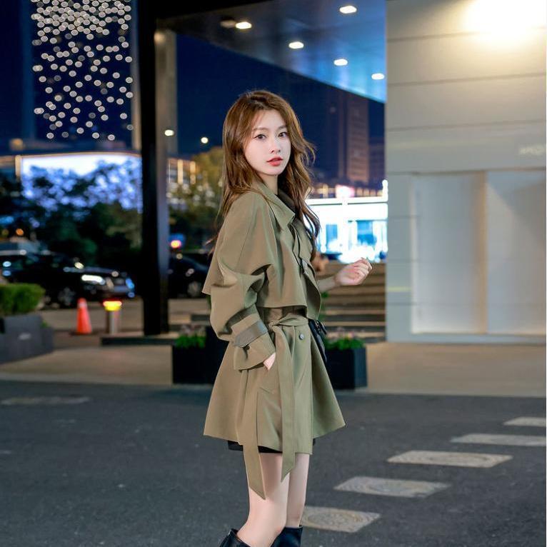 风衣外套小个子女2025新款春秋中长款韩版时尚洋气大衣设计感|undefined