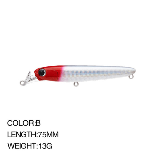 Spinning lure imitative fish bait submersible minnow 75mm/13g bait bait for freshwater and sea fishing for perch and blackfish 9109
