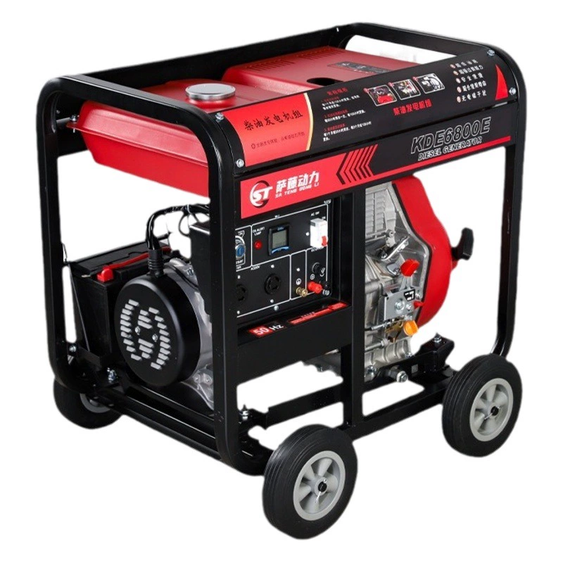 Дизельный генератор бытовой небольшой 3kw5kw65kw8 портативный генераторный набор для улицы 220380V