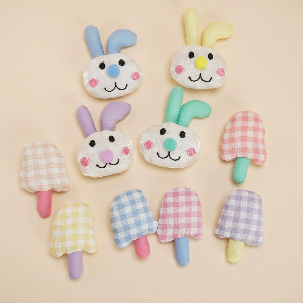 Ткань мультфильм маленький кролик гриб DIY сумка для волос брошь аксессуары тапочки носки шапка аксессуары для одежды аксессуары