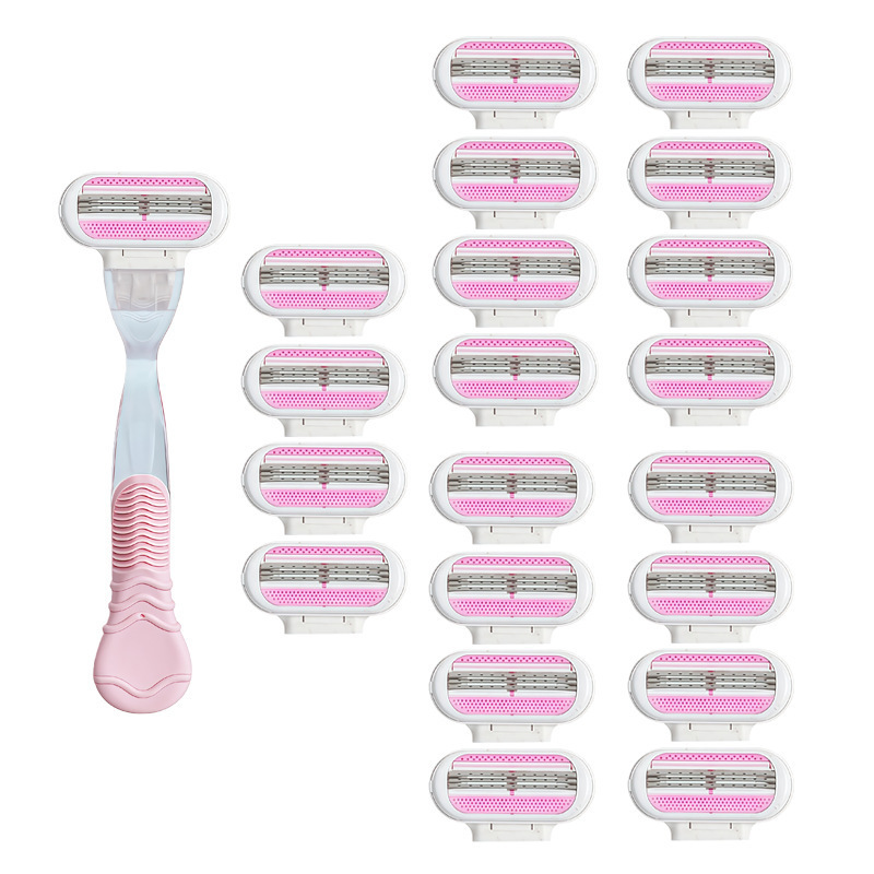 【Premium Selection】Three-Layer Women's Razor, 3-Blade Manual Shaver, Hair Remover for Easy Removal of Underarm and Leg Hair, Cross-Border 【Premium Selection】Three-Layer Women's Razor, 3-Blade Manual Shaver, Hair Remover for Easy Removal of Underarm and Leg Hair, Cross-Border