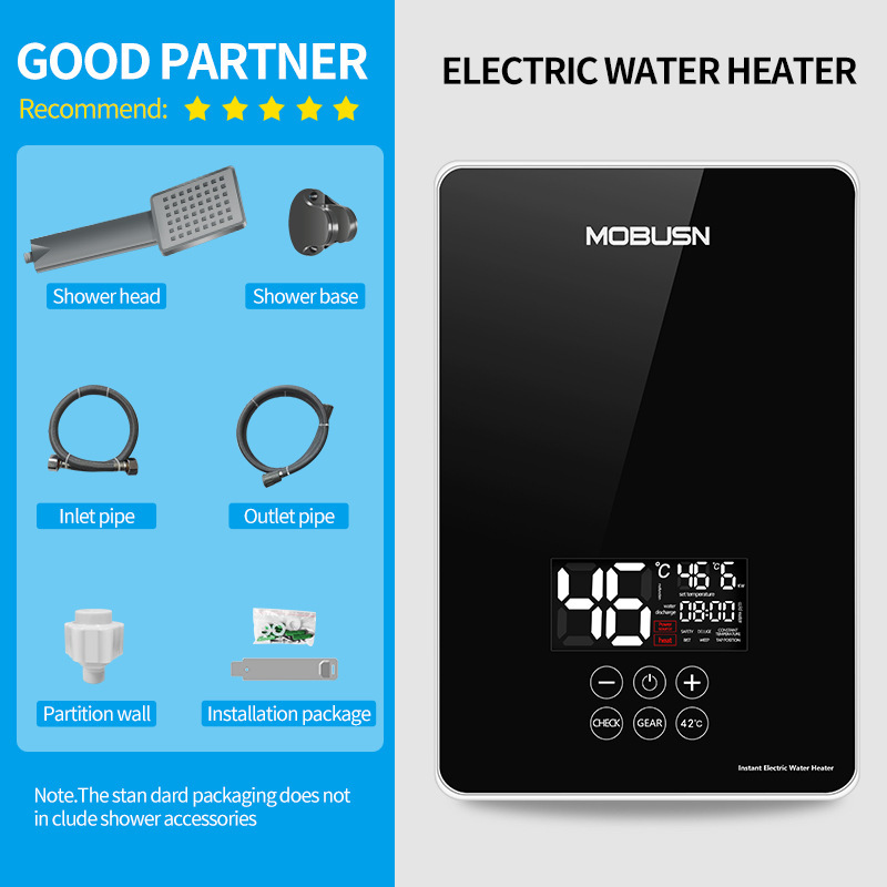 即熱式電気温水器家庭用恒温インバータータッチディスプレイ速熱家庭用直熱式小型給湯器|undefined