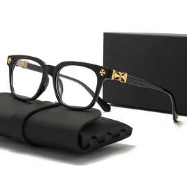 欧美跨境新款太阳镜男女方框防蓝光平光镜经典旅游时尚光学眼镜