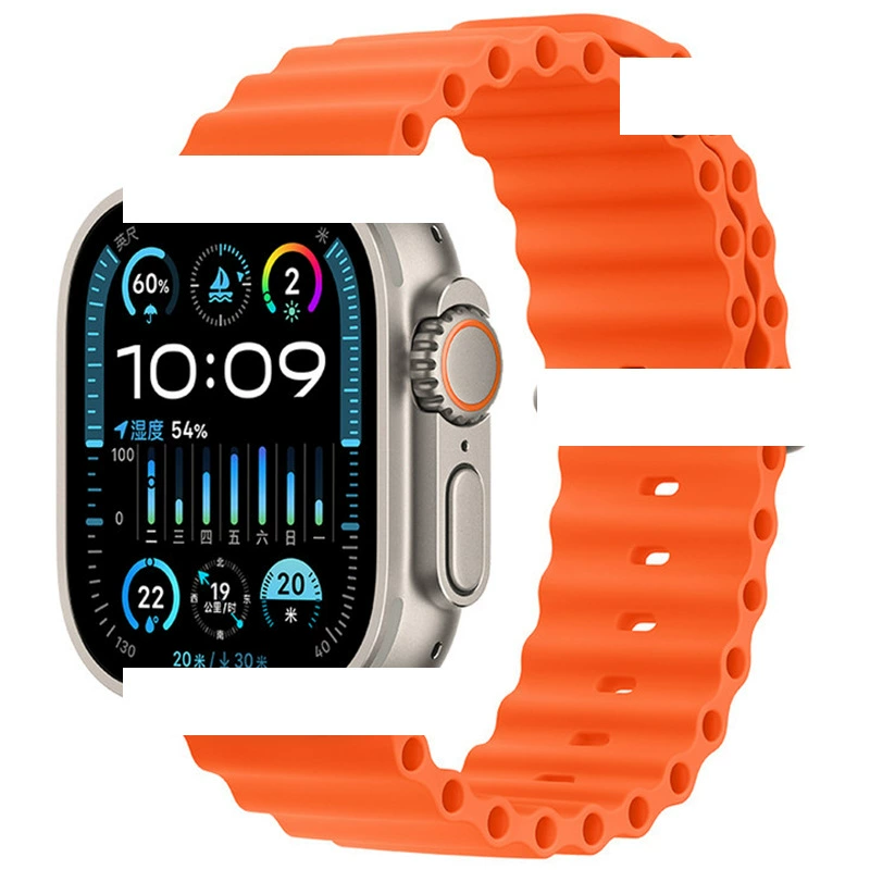 Подходит для Apple Ocean лента Official Sports Silicon Apple Watch10 лента Ultra2 Новый
