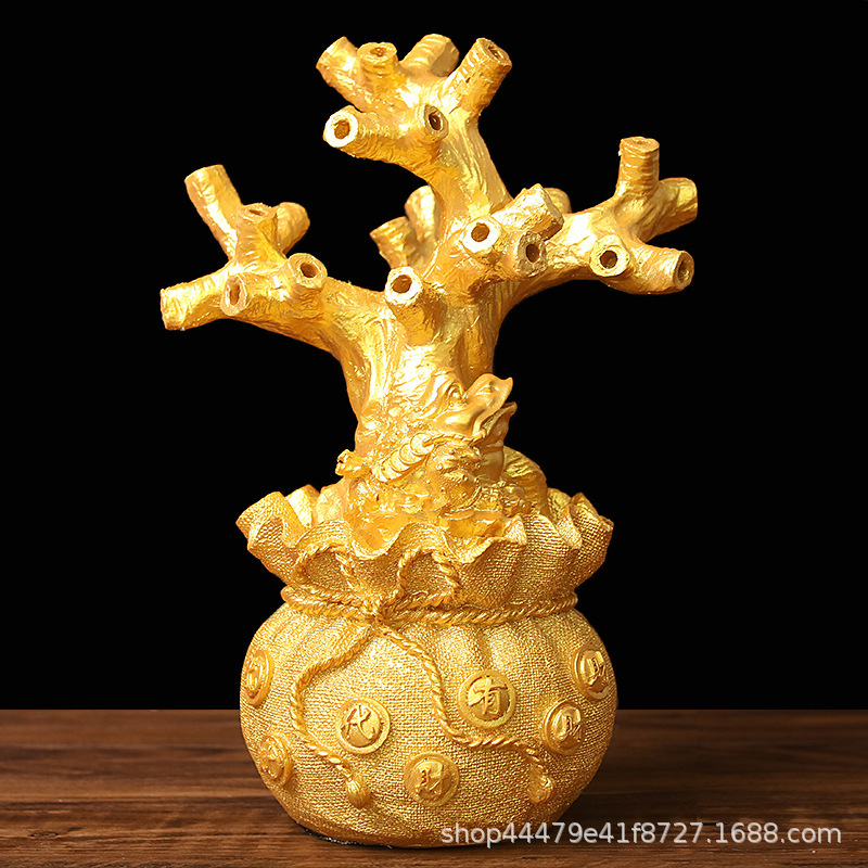 Factory wholesale Crystal money tree decoration base semi-finished products extra large money bag handmade DIY fortune tree Factory wholesale Crystal money tree decoration base semi-finished products extra large money bag handmade DIY fortune tree