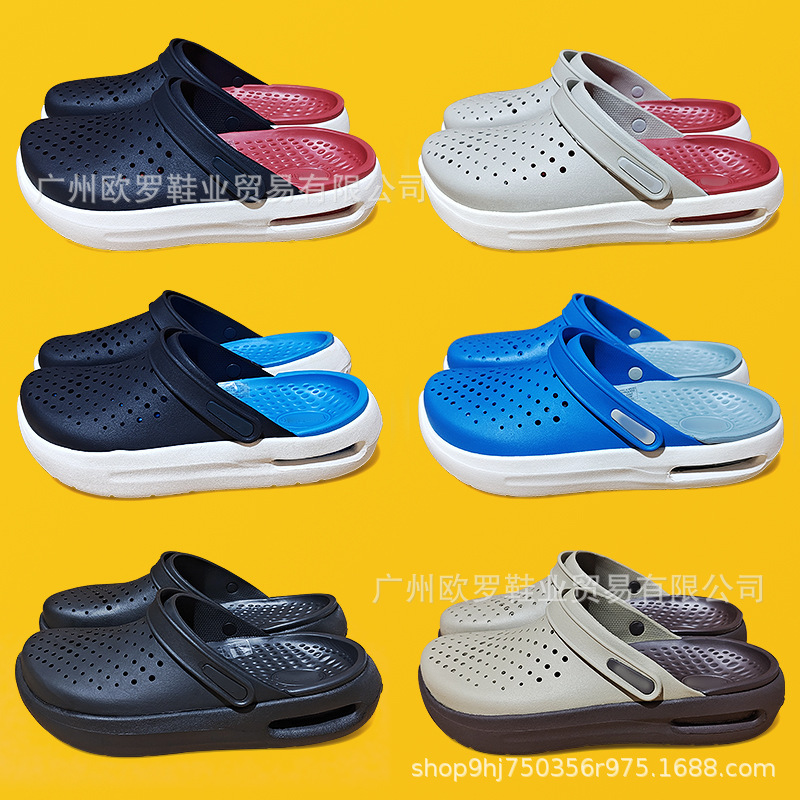 Crocs Literide Third Generation New Outdoor Breathable Beach Shoes Half-Slip Sandals Trendy