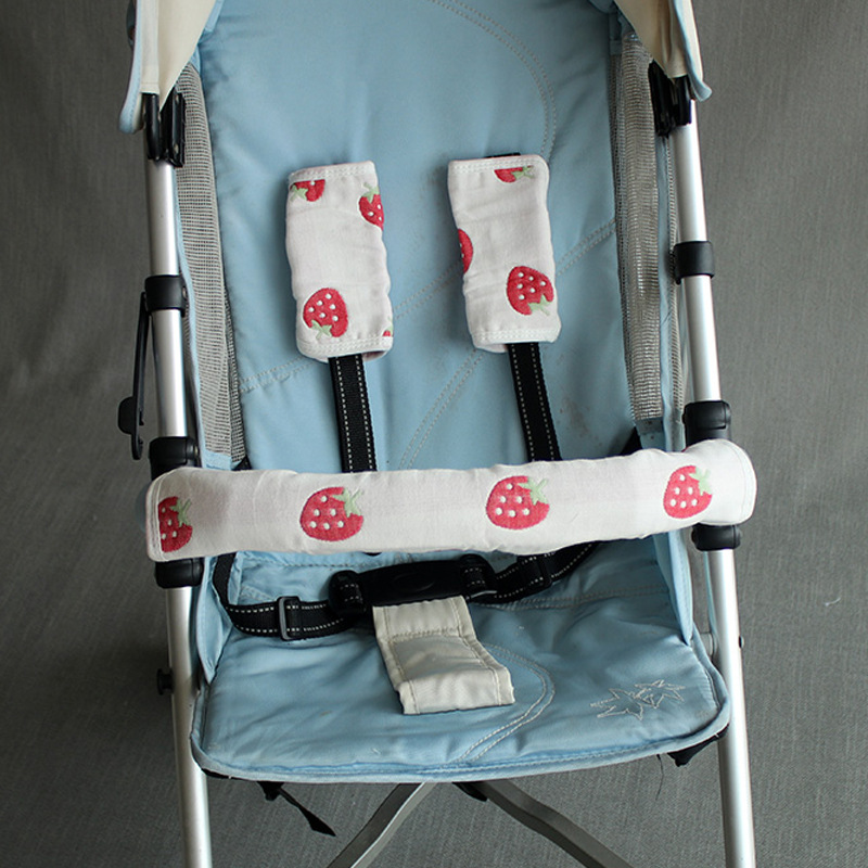 出口嬰兒背帶胸前紗布口水巾推車咬咬巾吮吸帶腰凳防咬巾防撞二狗