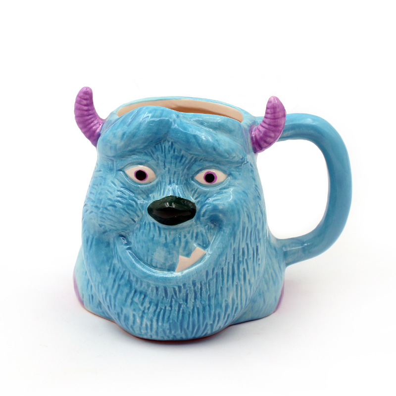 Taza de cerámica de monstruo famosa en internet, estilo europeo y americano, taza de monstruo de ojos grandes, éxito de ventas transfronterizo.