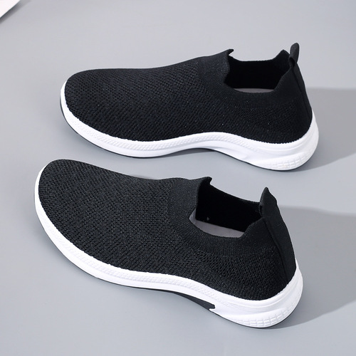 Women's Spring New Socks Shoes, Flyknit Mesh Casual Shoes, Breathable Lightweight Sports Shoes, Women's Versatile