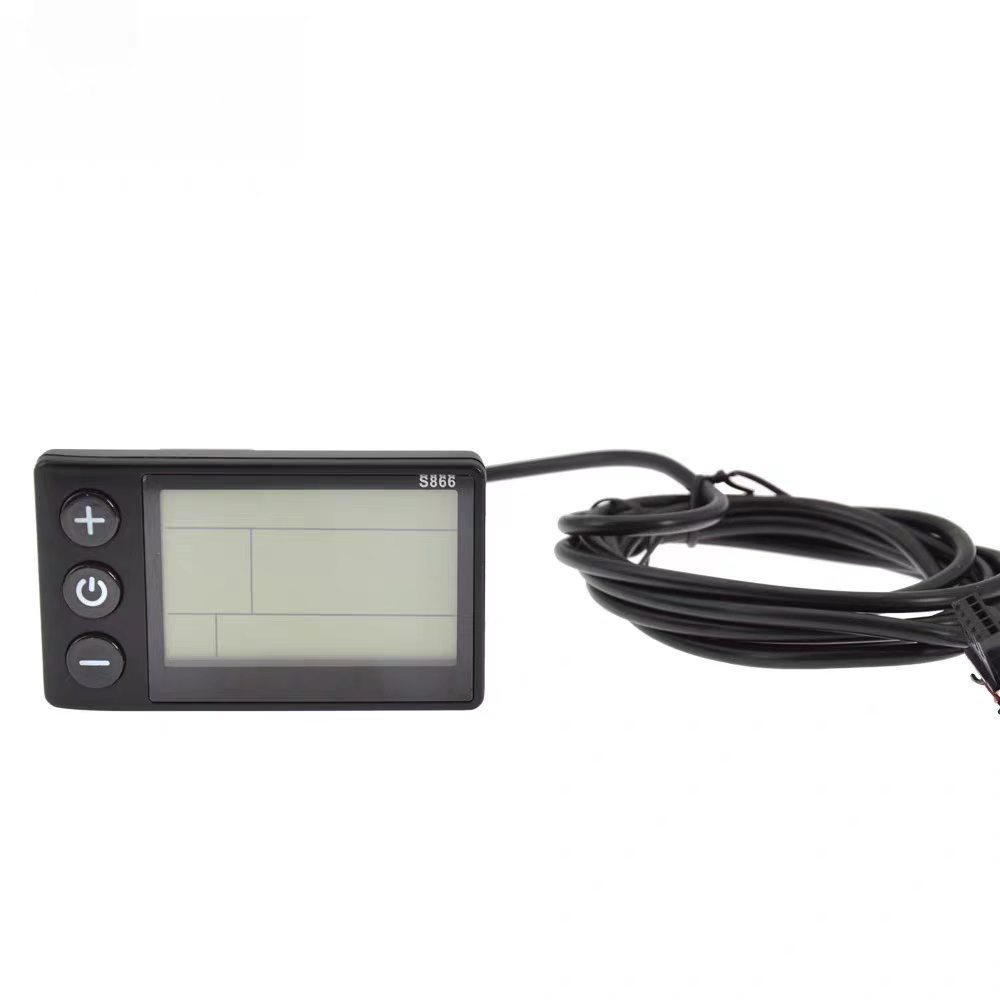 S866 Bicycle Computer Lcd Large Screen Liquid Crystal Display Electric Bicycle Instrument Universal for Road Bikes 5-Pin Interface