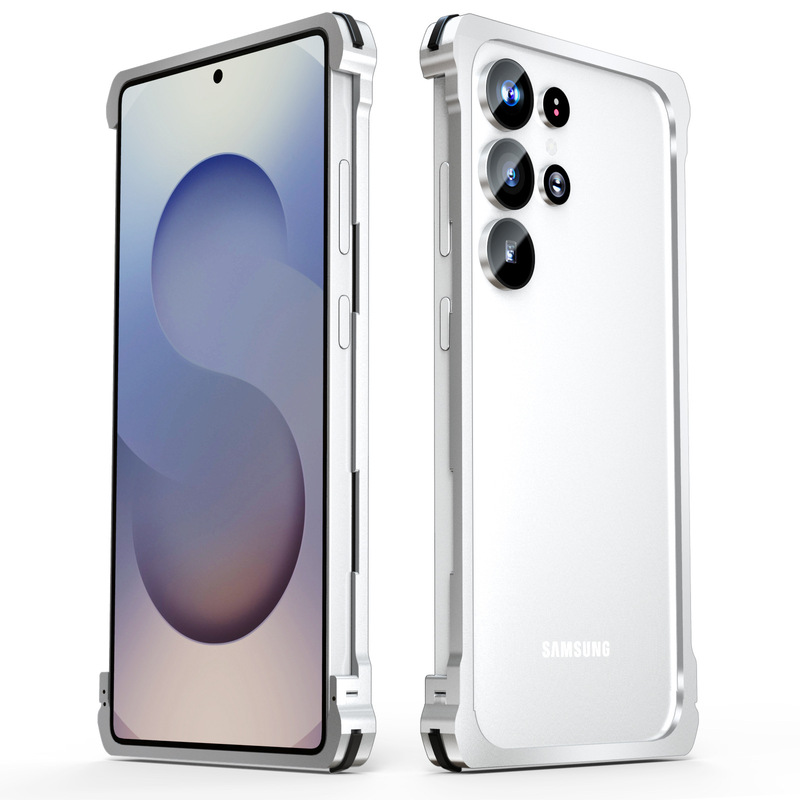 Samsung Galaxy S25Ultra 携帯電話ケースつや消し超薄型落下防止冷却ケース金属フレーム保護カバー|undefined