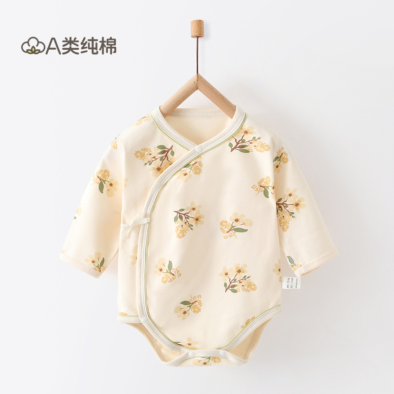 Ropa de bebé, ropa de rastreo para recién nacidos, ropa de bebé Anyang, ropa de bebé para bebés de cuatro estaciones, un abrigo de verano de algodón puro