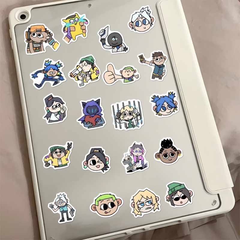 132枚の大胆不敵な契約ステッカー、二次元アニメーションQバージョンゲーム装飾携帯電話ケースiPadステッカー防水|undefined