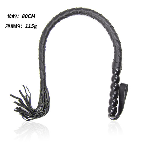 Sexy sm bundled pu leather whip black single whip cross-border horse whip pointer leather whip manufacturer wholesale one piece drop shipping