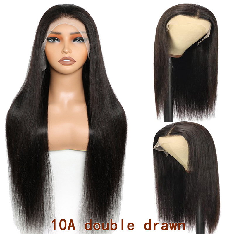 European and American Wigs 10A Double Drawn Human Hair Lace Wig Human Hair Wig