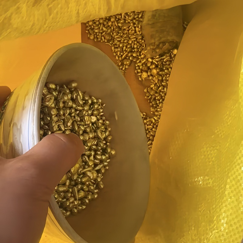 黄铜粒工艺品浇筑铜料不规则铜粒首饰加工黄铜原材料配件铜粒合金