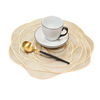 Cross -border rose hollowed out PVC hot gold cushion pad waterproof oil -proof heat insulation pad