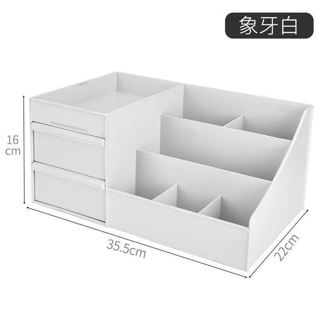 Capacious table cosmetic plastic storage box