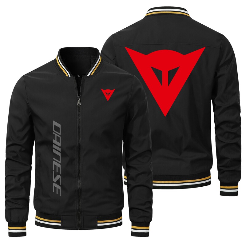 Foreign Trade Cross-Border Amazon Motorcycle Jacket Casual Zipper Black Thin Style Men's Punk Style Japanese Car Logo Riding Jacket Foreign Trade Cross-Border Amazon Motorcycle Jacket Casual Zipper Black Thin Style Men's Punk Style Japanese Car Logo Riding Jacket