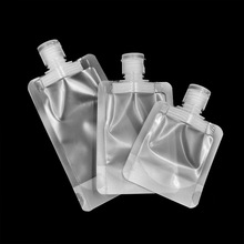 便携旅行乳液分装袋子 化妆品洗发水外出透明吸嘴袋盖包小样瓶