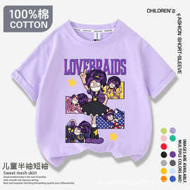poppy playtime 波比的游戏时间莉莉衣服女童半袖短袖夏季T恤上衣