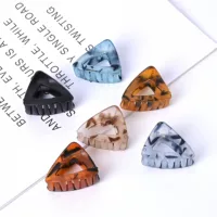 Triangle, universal matte crab pin, hair accessory, translucent shading