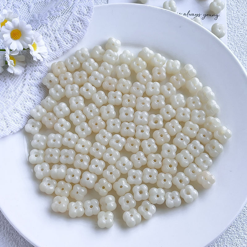 菩提根雕刻小雏菊散珠手工DIY串珠手链挂件文玩手串配饰佛珠配件|undefined