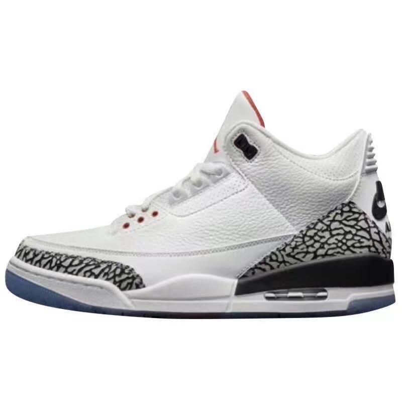AJ3 negro cemento de carreras azul Fujiwara Hiroshi air mat zapatos de baloncesto Joe3 antideslizante desgaste zapatos deportivos casuales para hombres y mujeres