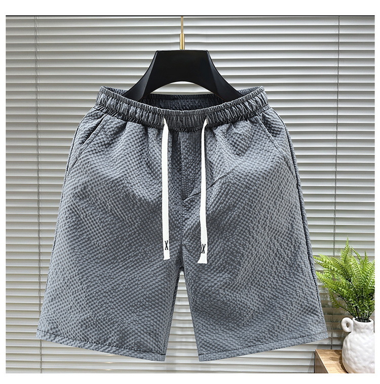 Men's Quick-dry Running Shorts With Pockets And Drawstring Waist_voghion.com