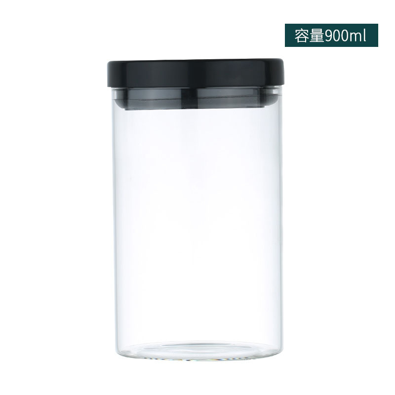 Tarro sellado café en polvo granos de café botella de vidrio frasco de almacenamiento snack azúcar frasco de frutas secas productos secos frasco de almacenamiento de vidrio