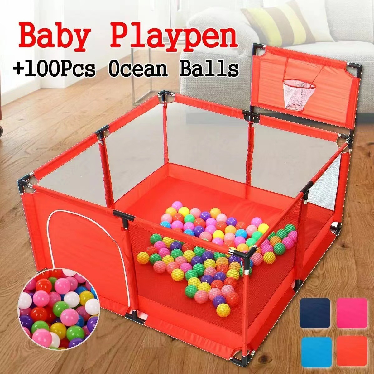 Corralito para bebés, valla de seguridad para niños, valla de juegos para bebés en casa, valla de juegos para bebés y niños pequeños