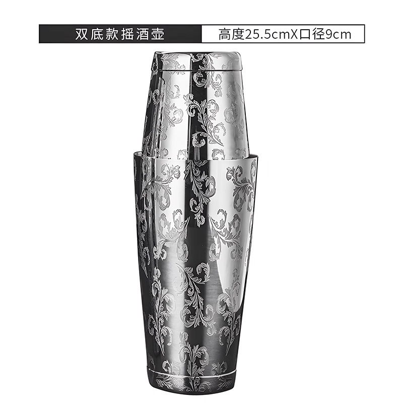 304 Acero inoxidable Shaker Boston Shaker traje Shaker Fancy Hall hebilla taza