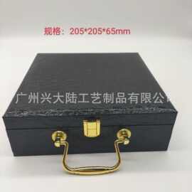 高端鳄鱼纹皮带盒硬厚中纤板翻盖包装盒皮具腰带礼品盒加内托皮盒