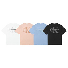 跨境CK Jeans25春夏新款男士纯棉宽松重磅短袖T恤款