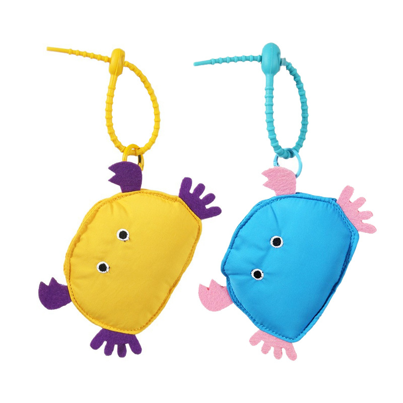 Creative niche crab storage bag, mini bag, doll pendant, keychain, coin purse, Apple Bluetooth earphone bag