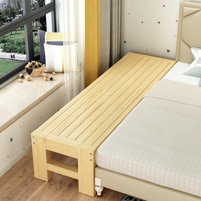 Solid Wood Widened Bed, Small Bed Converted into Large Bed, Children's Bed, Extra-Large Bed, Bed Board, 15m Expansion Boards, Universal Splicing Tool