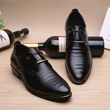 Men Comfort Dress UP Shoes Man leather Oxfords Classic shoe