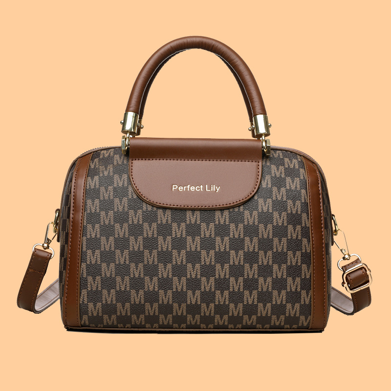 Borsa a tracolla da donna, versatile, alla moda, nuova, alla moda, di grande capacità, elegante, con cuscino Boston_voghion.com