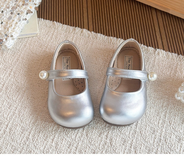 Klassische Mary Jane Ballerinas Mit Perlen Für Mädchen Elegant_voghion.com