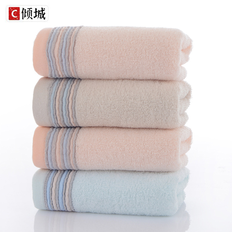 21 single yarn cotton adult satin towel soft absorbent face towel home supermarket return towel lint-free