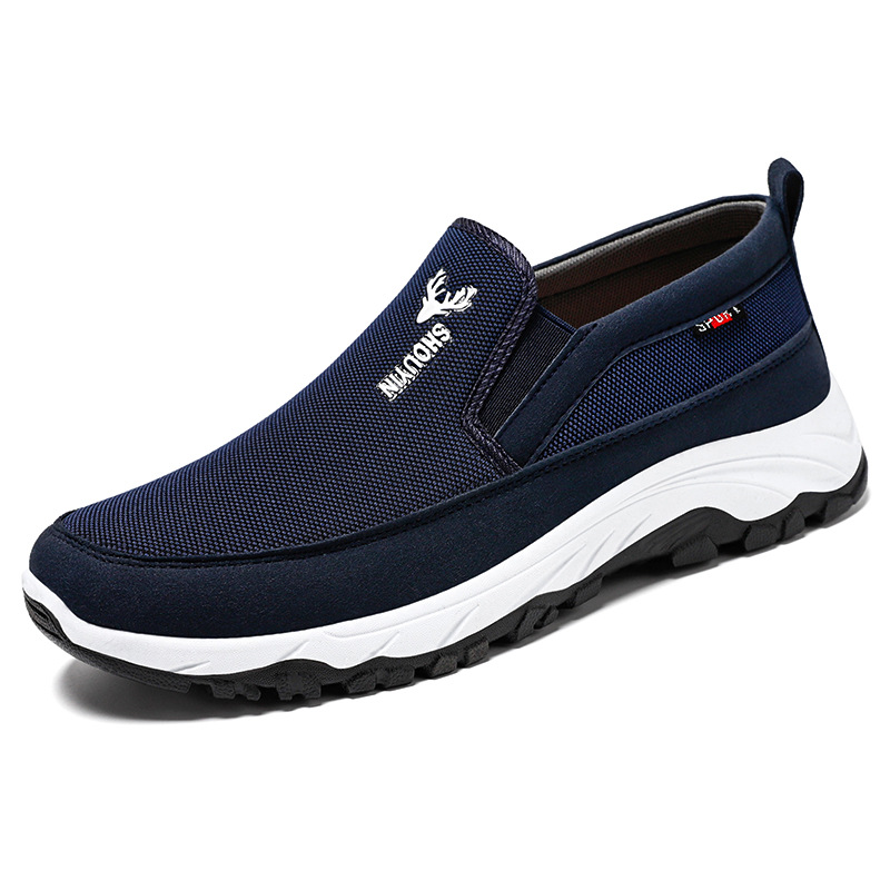 Zapatos de tela viejos de Beijing, zapatos de hombre de un solo pie, nuevos zapatos de hombre de todo fósforo de primavera, zapatos casuales, zapatos de pie herméticos y no apestosos para hombres