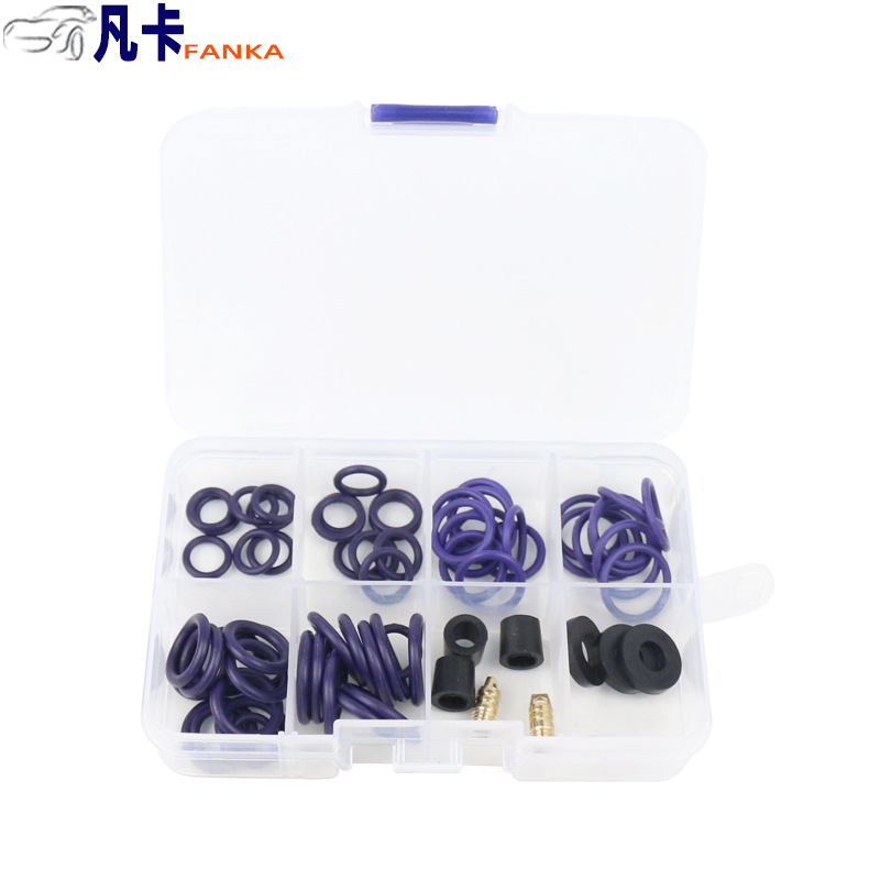 8 grid 68pcs automotive air conditioner compressor seal ring thimble air conditioner rubber ring O-ring zero-ring ring ring
