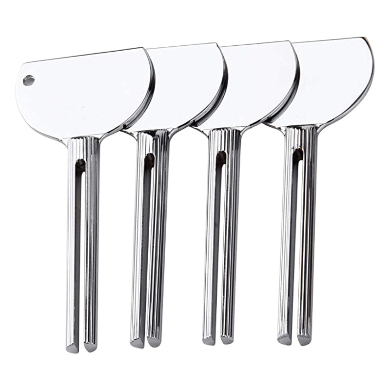 Hairdressing Tool Handle Stainless Steel Paste Squeezer Toothpaste Metal Paste Squeezer Hair Salon Key Paste Squeezer Hair Salon