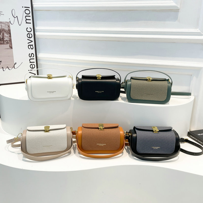 Light Luxury Retro Box Bag for Women, Niche Contrasting Color Single Shoulder Crossbody Bag, Korean Style Trendy Fashion Style Commuting Small Square Bag